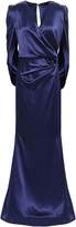 Thumbnail for your product : Talbot Runhof Cape-effect Crepe-satin Gown