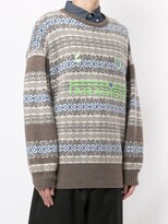 Thumbnail for your product : Ground Zero Paradiso geometric print jumper