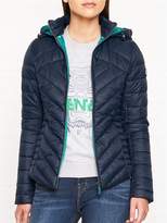 Thumbnail for your product : Barbour Pentle Baffle Quilted Hooded Jacket - Navy