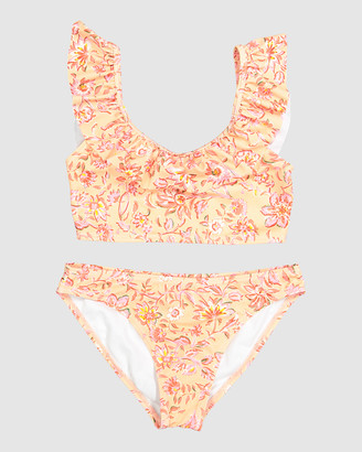 Billabong Girl's Orange One-Piece Swimsuit - Wave Gypsy Bikini - Size One Size, 14 at The Iconic