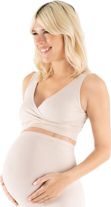 Belly Bandit B.D.A. Nursing Bra - Secure Fit Lightweight and Breathable Comfort - Nude - Small