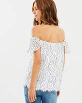 Thumbnail for your product : Sass Clemence Corded Lace Top