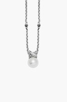 Thumbnail for your product : Lagos 'Luna' Diamond & Pearl Pendant Necklace