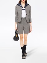 Thumbnail for your product : Miu Miu Once Upon A Time houndstooth-pattern shorts