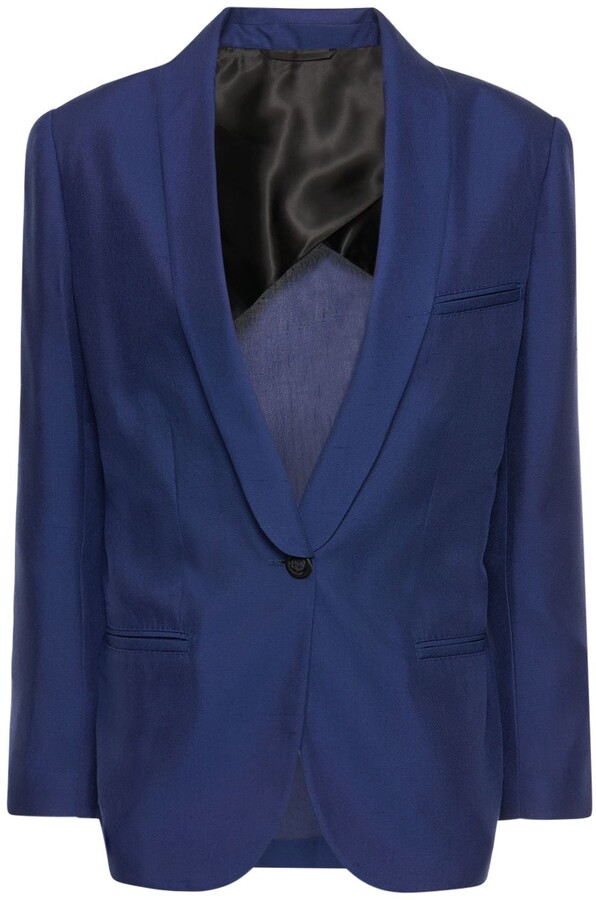 1950's-1960's Harwyn New York light weight 100% shantung silk black jacket SM