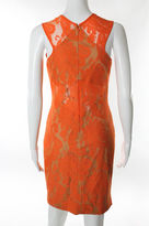 Thumbnail for your product : Yigal Azrouel NWT Orange Lace Sleeveless Lined Knee Length Dress Sz 4 $1095
