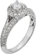 Thumbnail for your product : Vera Wang Simply vera igl certified diamond halo engagement ring in 14k white gold (3/4 ct. t.w.)