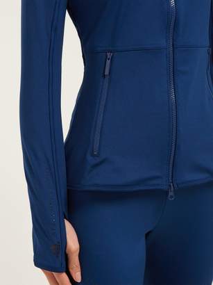 adidas by Stella McCartney Essential Mesh-panel Performance Jacket - Womens - Blue