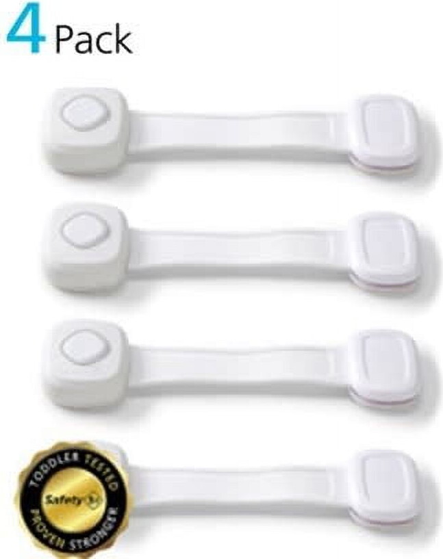 Safety 1st OutSmart Multi-Use Lock 4pk, White, Toddler