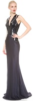 Thumbnail for your product : Cushnie Patent Bodice Karlie Gown