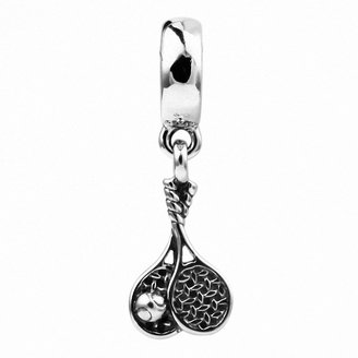 CHANGEABLE Women Fashion Jewelry Charms Dangles Women Girl Sterling Silver 925 Crystal Silvery Color Purple Fuchsia Clover Flower