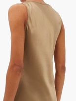 Thumbnail for your product : Joseph Daris V-neck Silk-satin Slip Dress - Mid Brown
