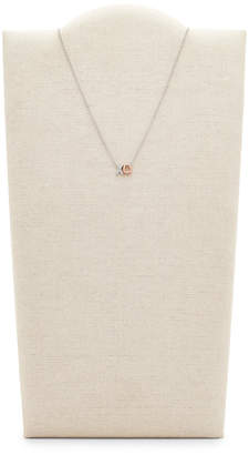 Fossil XO Two-Tone Sterling Silver Necklace