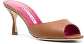 Thumbnail for your product : Manolo Blahnik Jada leather mules