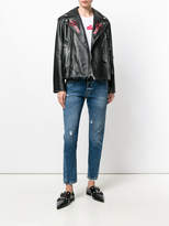 Thumbnail for your product : John Richmond printed slim-fit jeans