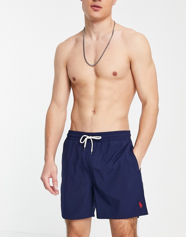 Polo Ralph Lauren Traveller swim shorts in navy - ShopStyle