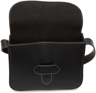 Maison Margiela Black Leather Stitch Small Messenger Bag