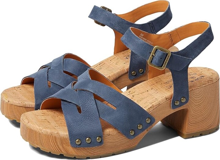 KorkEase Tia (Navy) Women's Clog/Mule Shoes ShopStyle Sandals