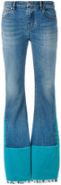 Roberto Cavalli - jean à empiècements contrastants - women - coton/Spandex/Elasthanne - 42