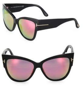 Tom Ford Anoushka 57MM Mirrored Cat Eye Sunglasses