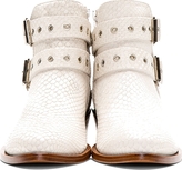 Thumbnail for your product : Studio Pollini Stone Grey Snakeskin Ankle Boots