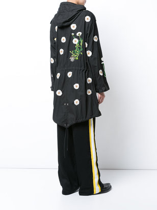 Creatures of the Wind daisy embroidery hooded coat