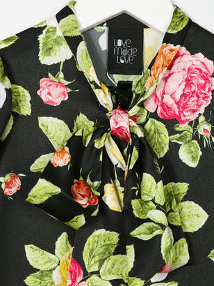 Love Made Love floral pattern shirt