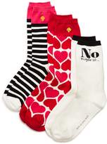 Thumbnail for your product : Kate Spade Crew Socks, Set of 3