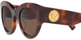 Thumbnail for your product : Versace Chunky Frame Tortoiseshell Sunglasses