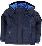 Thumbnail for your product : Slazenger Kids Boys Padded Jacket Infant Coat Top Long Sleeve Hooded Zip Full