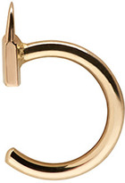 Thumbnail for your product : Lauren Klassen Gold Tiny Padlock Huggy Hoop Earring