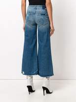 Thumbnail for your product : Mother The Stunner Roller high waist cropped flare jeans