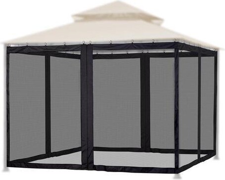 Yescom USA, Inc. 19x6ft Universal Replacement Mosquito Mesh Netting Zip Walls Fits 10x10ft Canopy