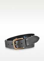 Thumbnail for your product : Paul Smith Black Leather Hand Stitch Men's Belt