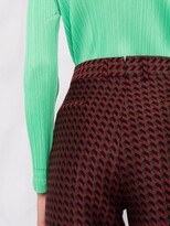 Thumbnail for your product : Ferragamo Geometric Print Wide Leg Trousers
