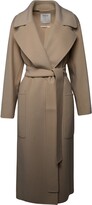 Thumbnail for your product : Sportmax Beige Virgin wool Poison coat