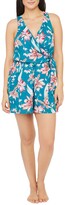 Thumbnail for your product : La Blanca Flyaway Orchid Cover-Up Romper