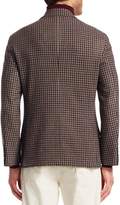 Thumbnail for your product : Brunello Cucinelli Small Check Wool & Cashmere Blazer