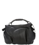 Thumbnail for your product : Giorgio Armani black leather knotted handle hobo