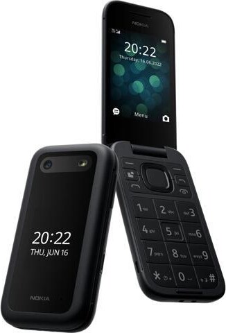 Nokia 2660 Flip Black Dual SIM 2.8'TFT LCD 0.3MP FM radio 1450mAh Phone By FedEx