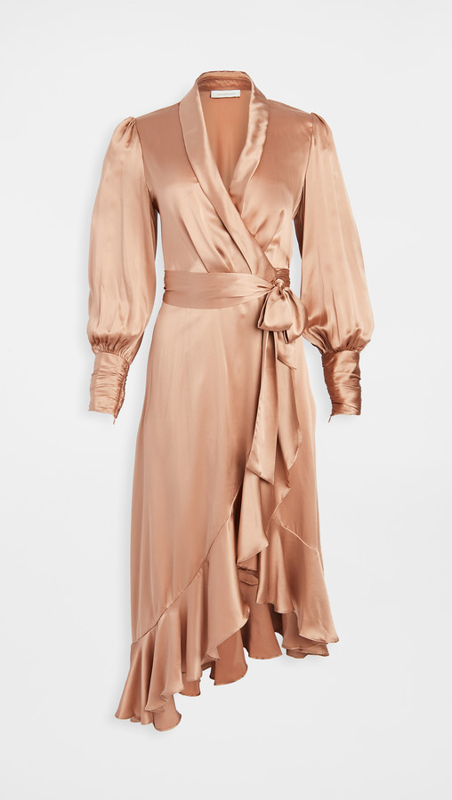 zimmermann zippy wrap dress