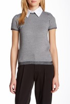 Thumbnail for your product : Alice + Olivia Houndstooth Crew Neck Tee