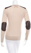 Thumbnail for your product : Kate Spade Wool Leather-Accented Sweater