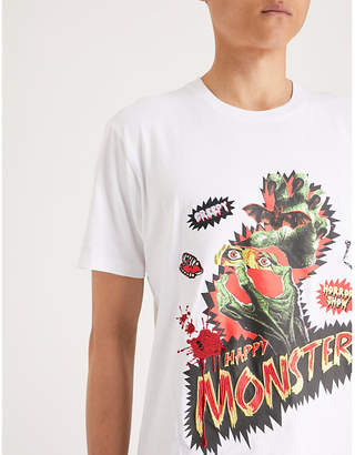 The Kooples Happy Monster cotton-jersey T-shirt