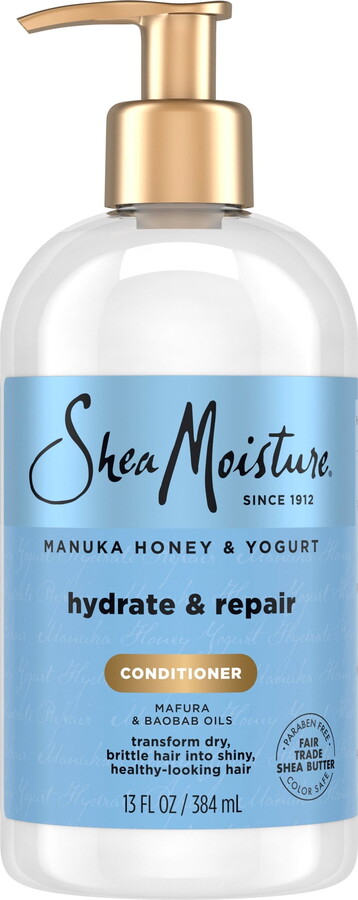Shea Moisture SheaMoisture Hydrate & Repair Conditioner for Damaged Hair Manuka Honey and Yogurt Shea Butter Conditioner, 13 fl oz