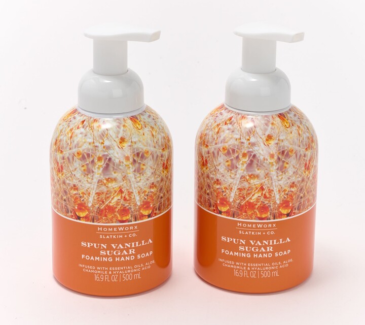 HomeWorx by Slatkin + Co. HomeWorx by Slatkin +Co.S/2 16oz SpunVanilla Foam Hand Soaps