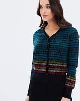 Thumbnail for your product : Privilege Multi Pattern Stripe Cardigan