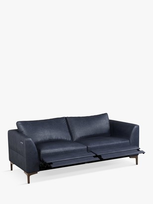 John Lewis & Partners Belgrave Motion Large 3 Seater Leather Sofa with Footrest Mechanism