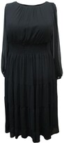 Thumbnail for your product : Taylor Plus Size Smocked-Waist Tiered Dress