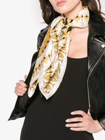 Thumbnail for your product : Versace Multi Baroque Print Silk Foulard Scarf
